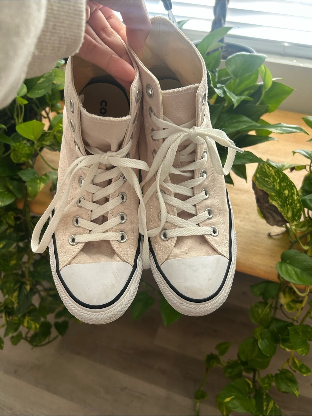Converse Pink High-Top Canvas Sneakers
